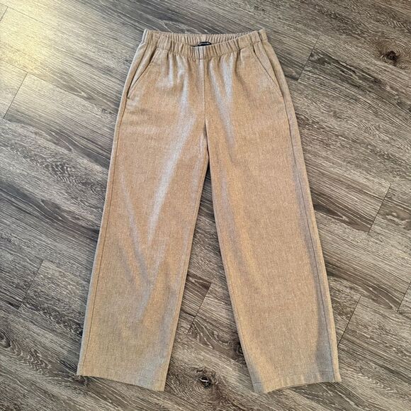 Eileen Fisher 100% Wool Pull on Trousers New - Picture 1 of 9